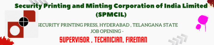 SPMCIL Job Notification 2024 - Hyderabad, Telangana